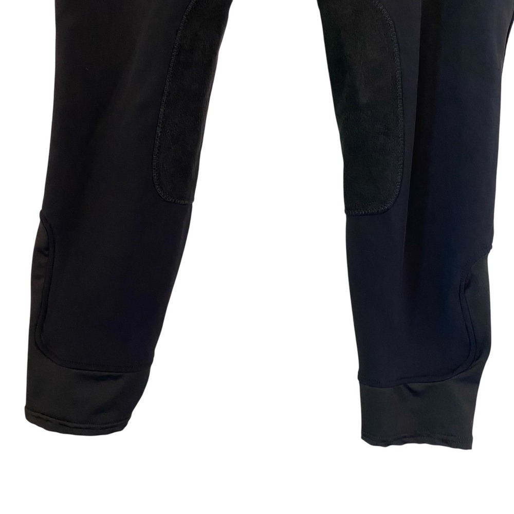 SmartPak Piper Black Knee Patch Riding Breeches Lined Pants 34R Equestrian - Picture 6 of 14